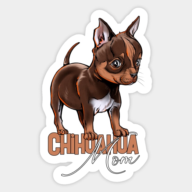 Chihuahua Mom Sticker by norules